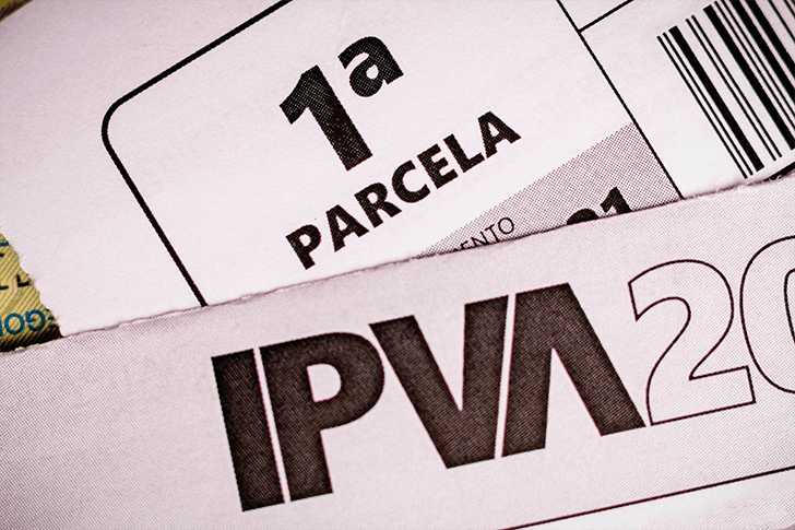 Documentos de parcelas do IPVA